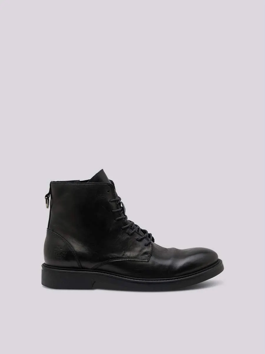 Botines con cordones de piel Miles