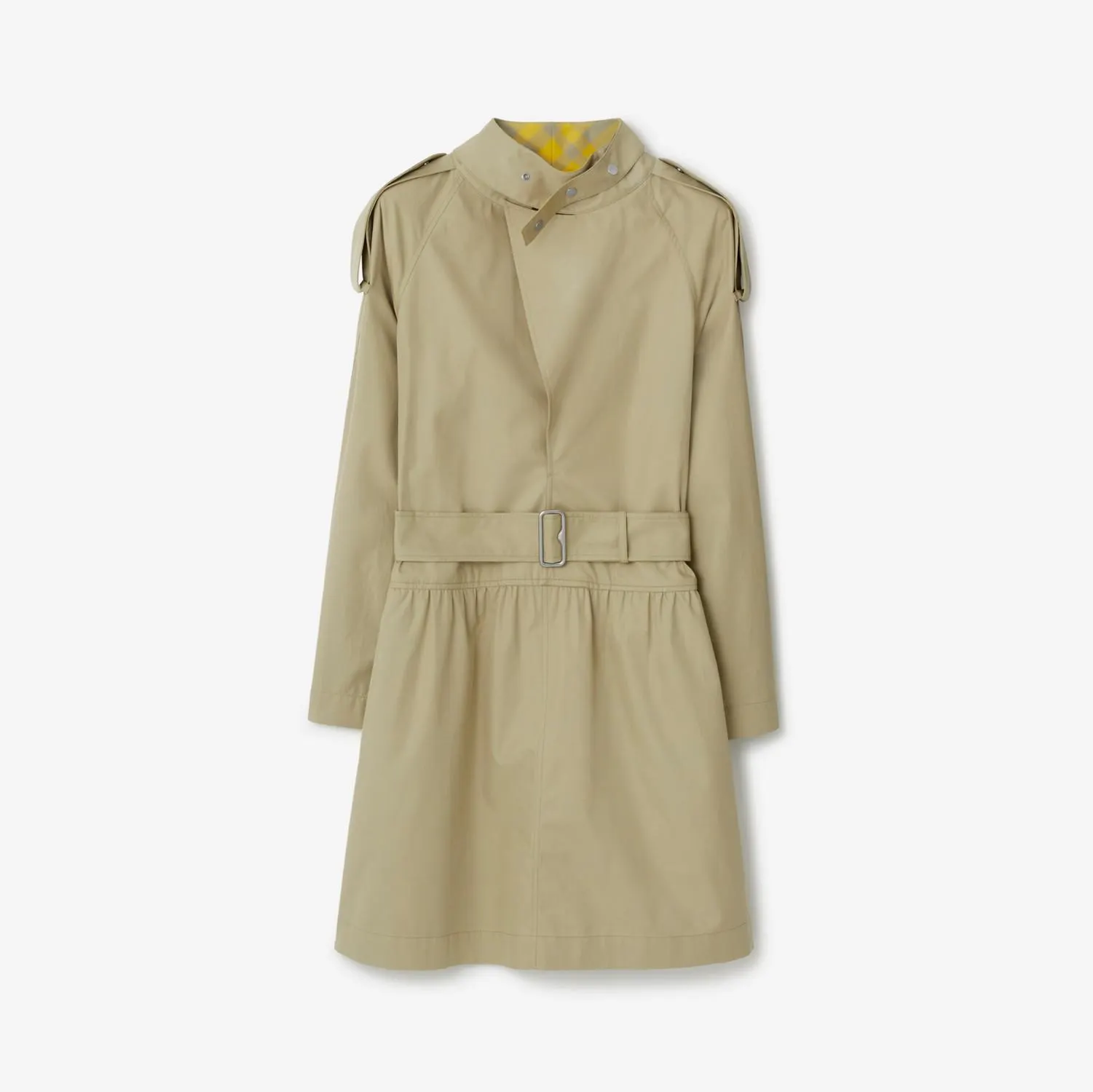 Vestido estilo trench coat en algodón