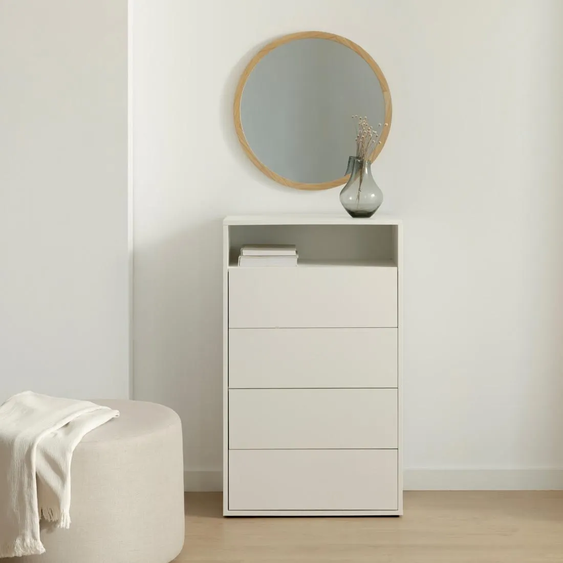 Sinfonier blanco 4 cajones