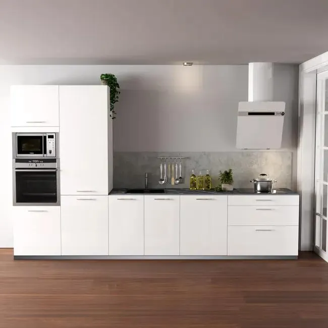 Cocina en kit DELINEA id SEVILLA blanco brillo 3.60 m