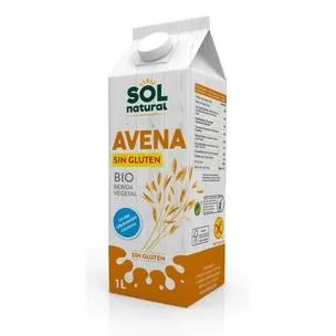 Bebida de Avena con Calcio Sin Gluten Bio Sol Natural 1 L