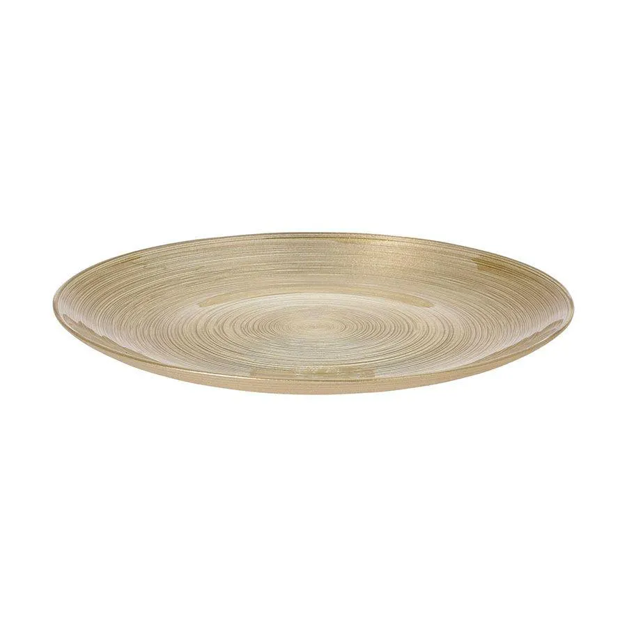 Plato cristal dorado 21 cm Koopman
