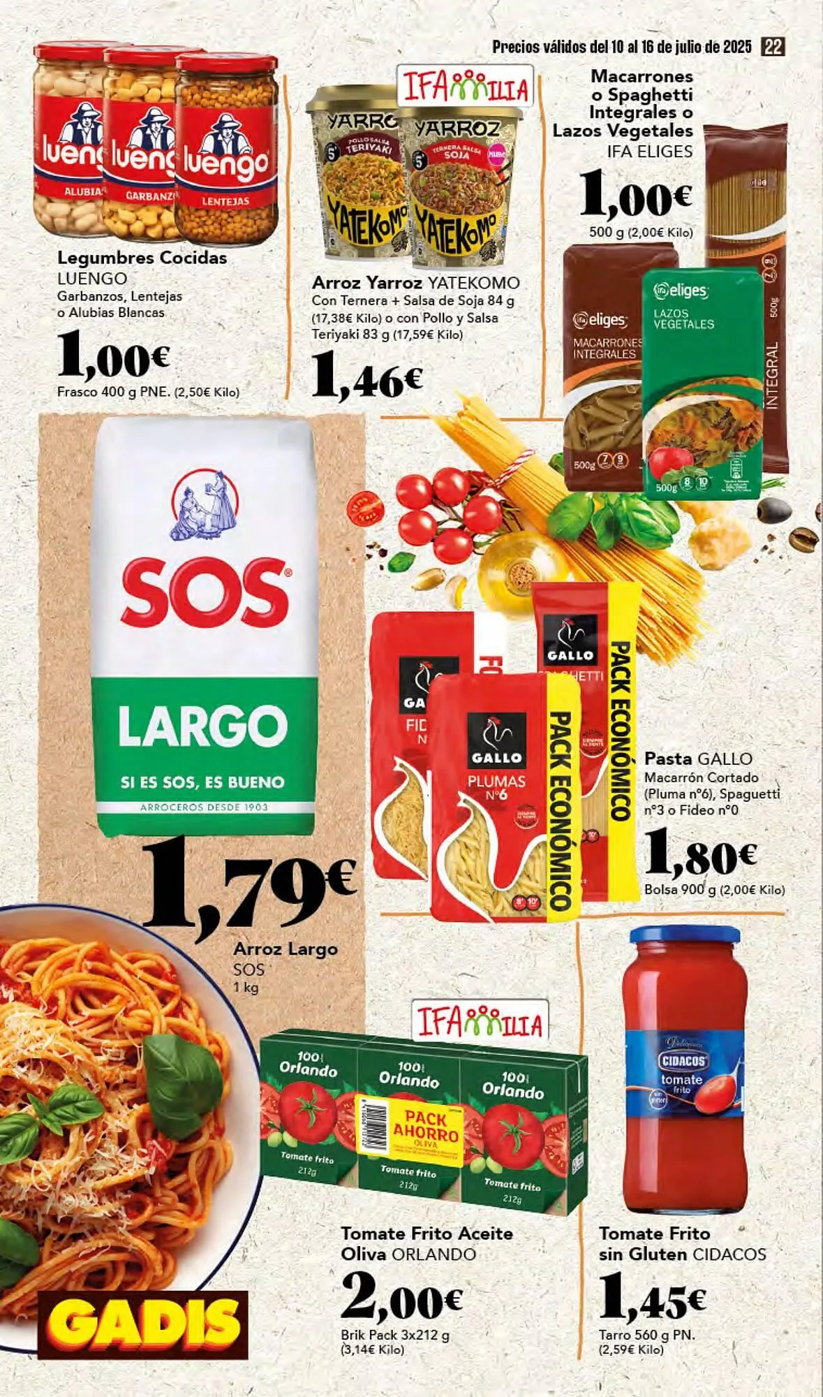 Catálogo de Folleto Gadis 10 de julio al 16 de julio 2025 - Página 22