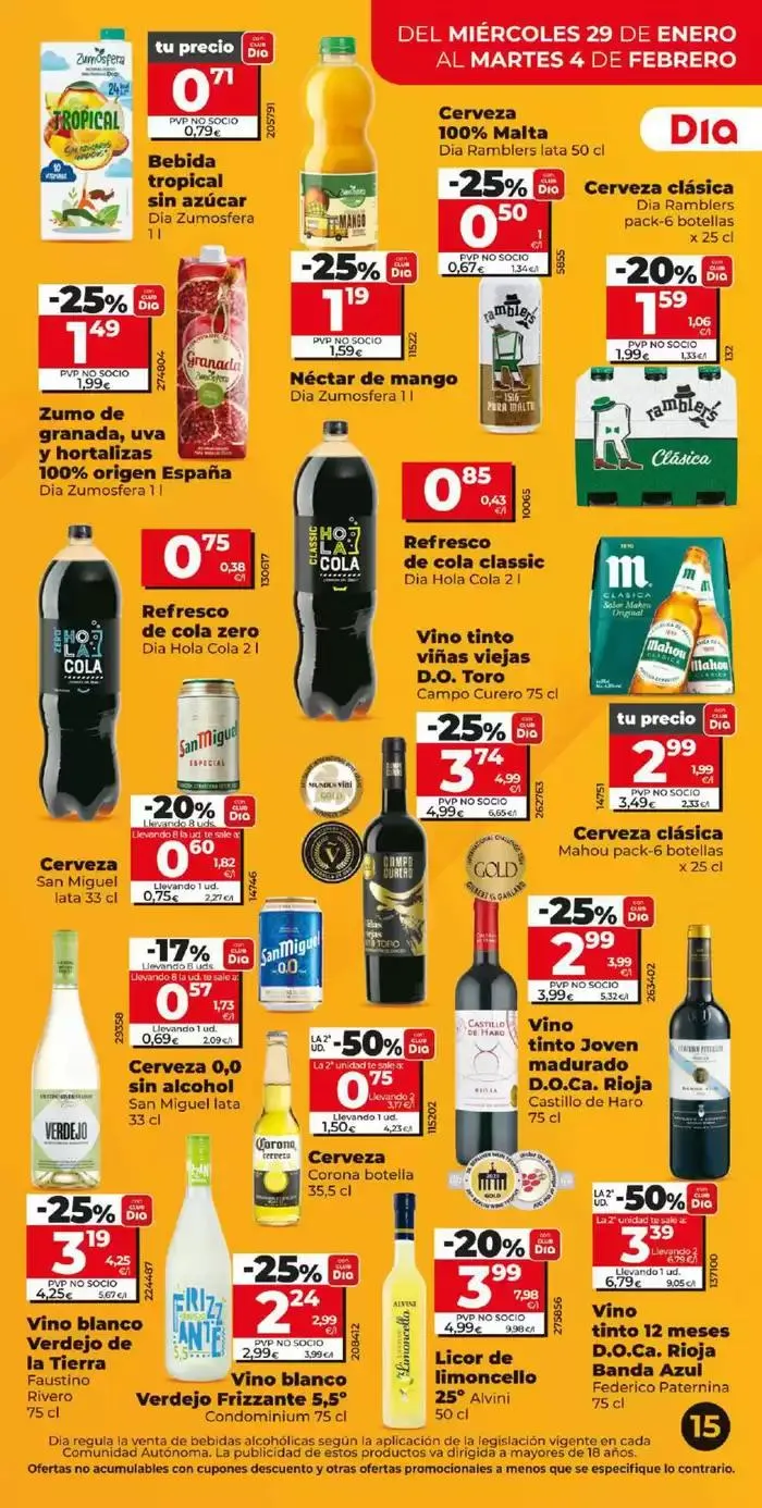 Catálogo de Nueva calidad Dia del 29/01 al 4/02 29 de enero al 4 de febrero 2025 - Página 15