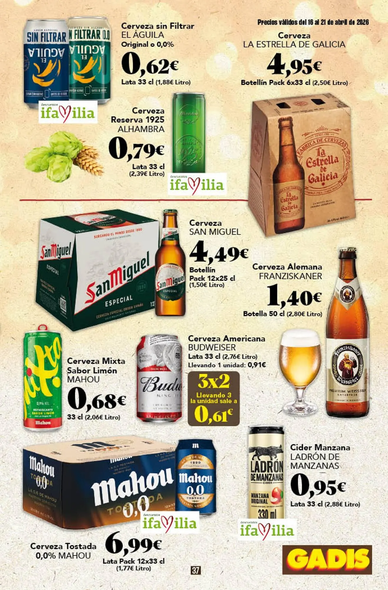 Catálogo de Folleto Gadis 16 de abril al 21 de abril 2026 - Página 37