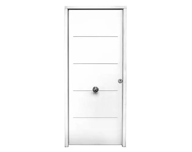 Puerta de entrada saga multi blanca izquierda 210 x 90 cm