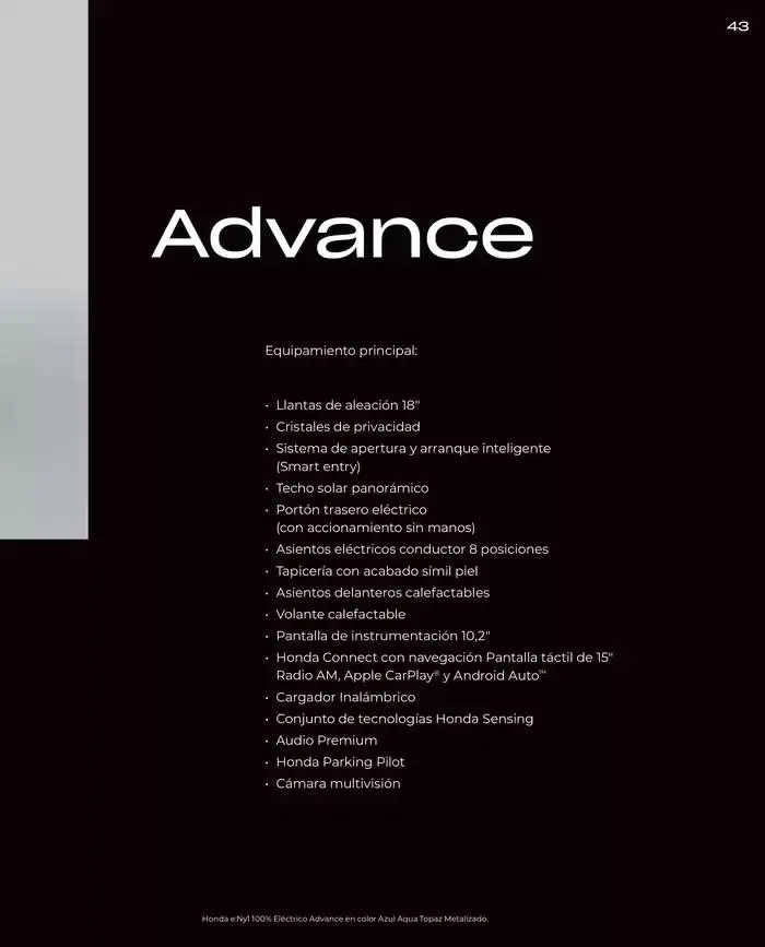 Catálogo de Honda E:Ny1 30 de agosto al 30 de junio 2025 - Página 43