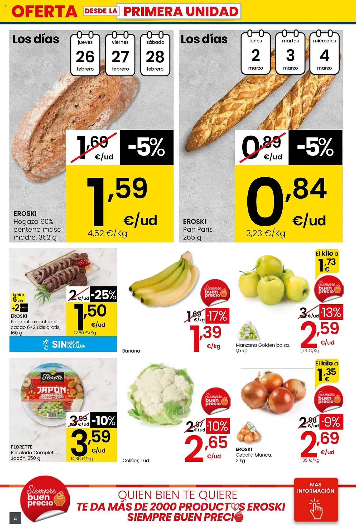 Catálogo de Folleto Eroski 26 de febrero al 11 de marzo 2026 - Página 4