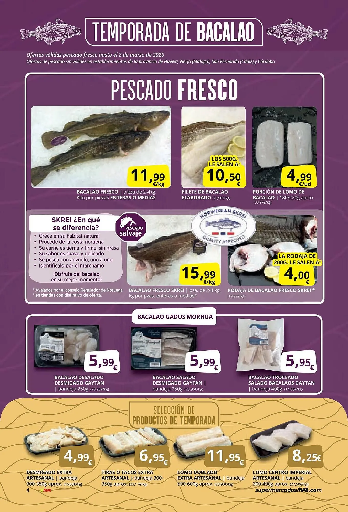 Catálogo de Folleto Supermercados MAS 3 de marzo al 26 de marzo 2026 - Página 4