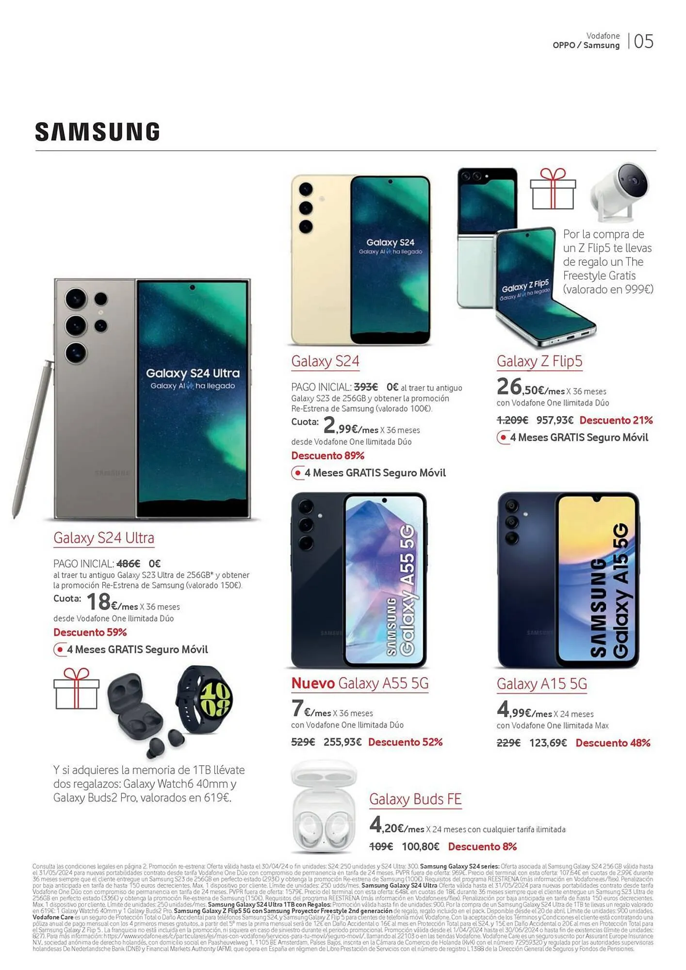 Catálogo de Folleto Vodafone 17 de abril al 31 de mayo 2024 - Página 5
