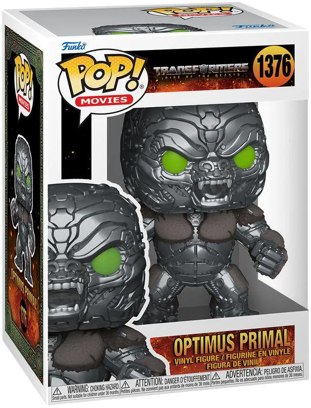 "Figura vinilo Rise of the Beasts - Optimus Primal no. 1376" ¡Funko Pop! multicolor de Transformers