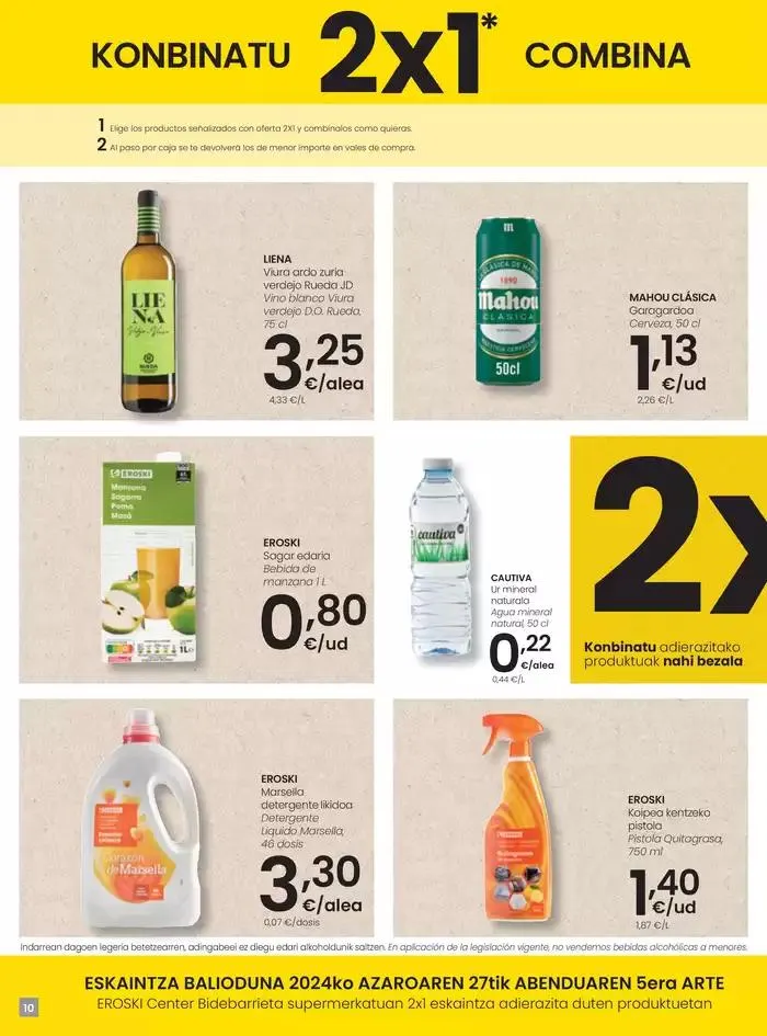 Catálogo de Nueva apertura EROSKI Center Bidebarrieta 27 de noviembre al 5 de diciembre 2024 - Página 10