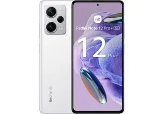 Móvil - Xiaomi Redmi Note 12 Pro + 5G, Blanco, 256 GB, 8 GB RAM, 6.67" AMOLED FHD+ 120Hz, MediaTek Dimensity 1080 2,6 Ghz, 5000 mAh, Android