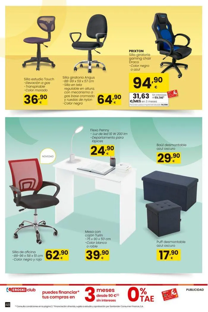 Catálogo de Ofertas Vuelta al Cole EROSKI 22 de agosto al 18 de septiembre 2024 - Página 48