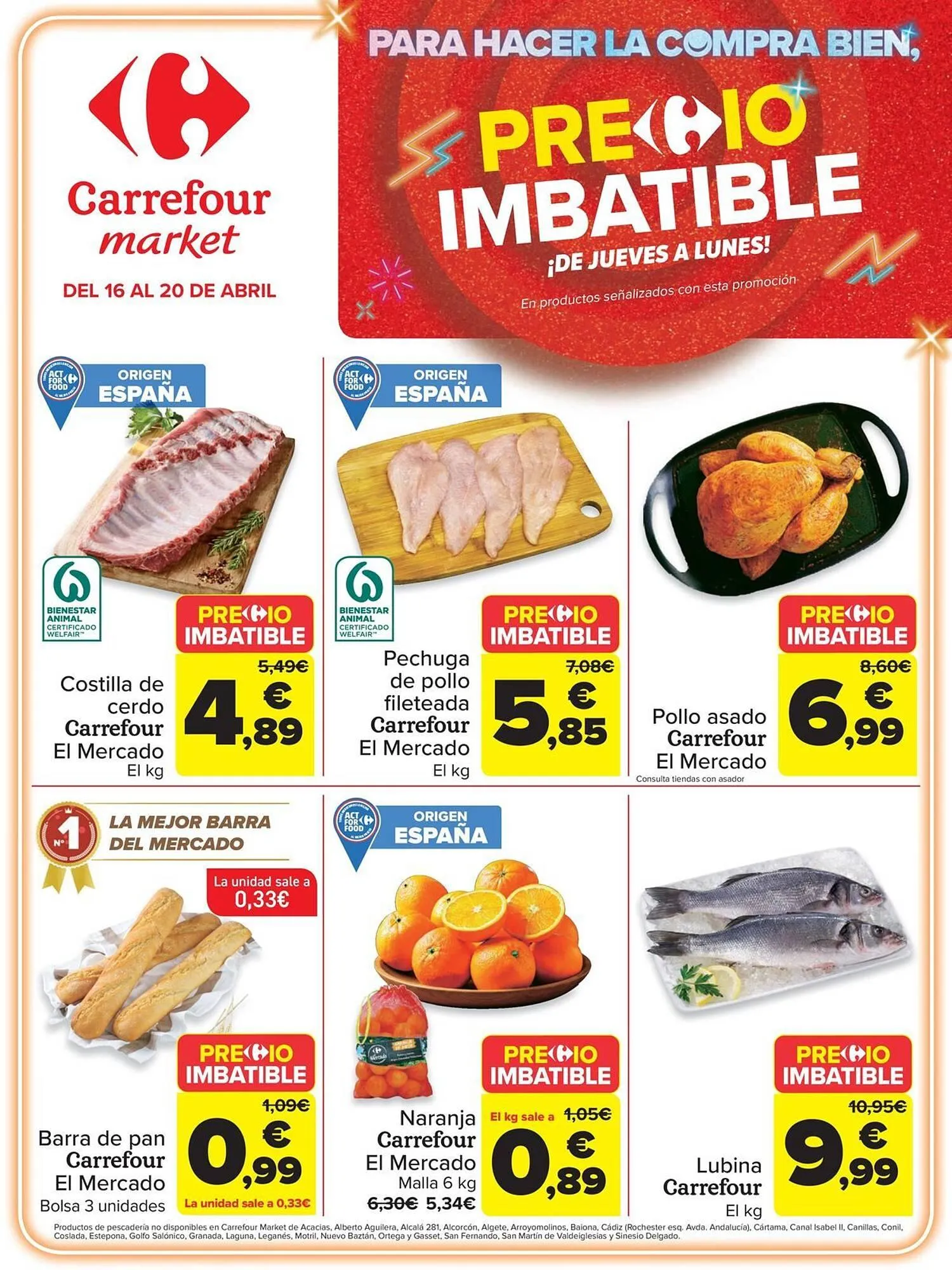 Catálogo de Folleto Carrefour Market 16 de abril al 20 de abril 2026 - Página 1