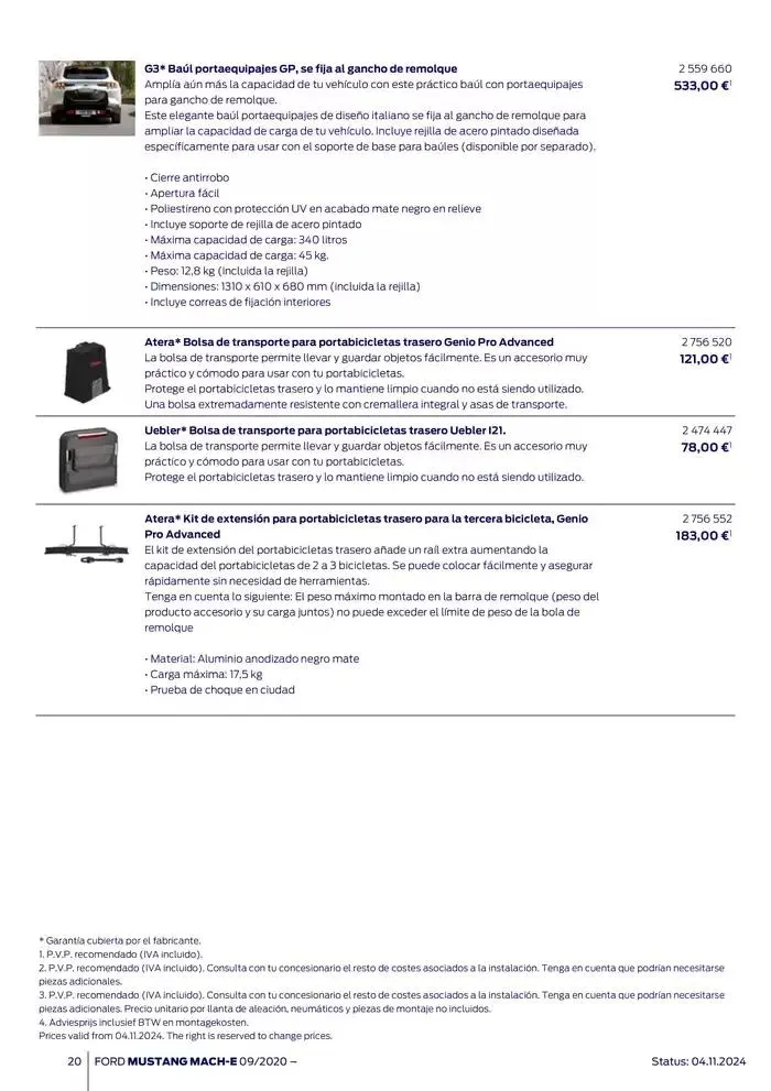 Catálogo de Ford de accesorios Ford Mustang Mach-E 13 de noviembre al 13 de noviembre 2025 - Página 20
