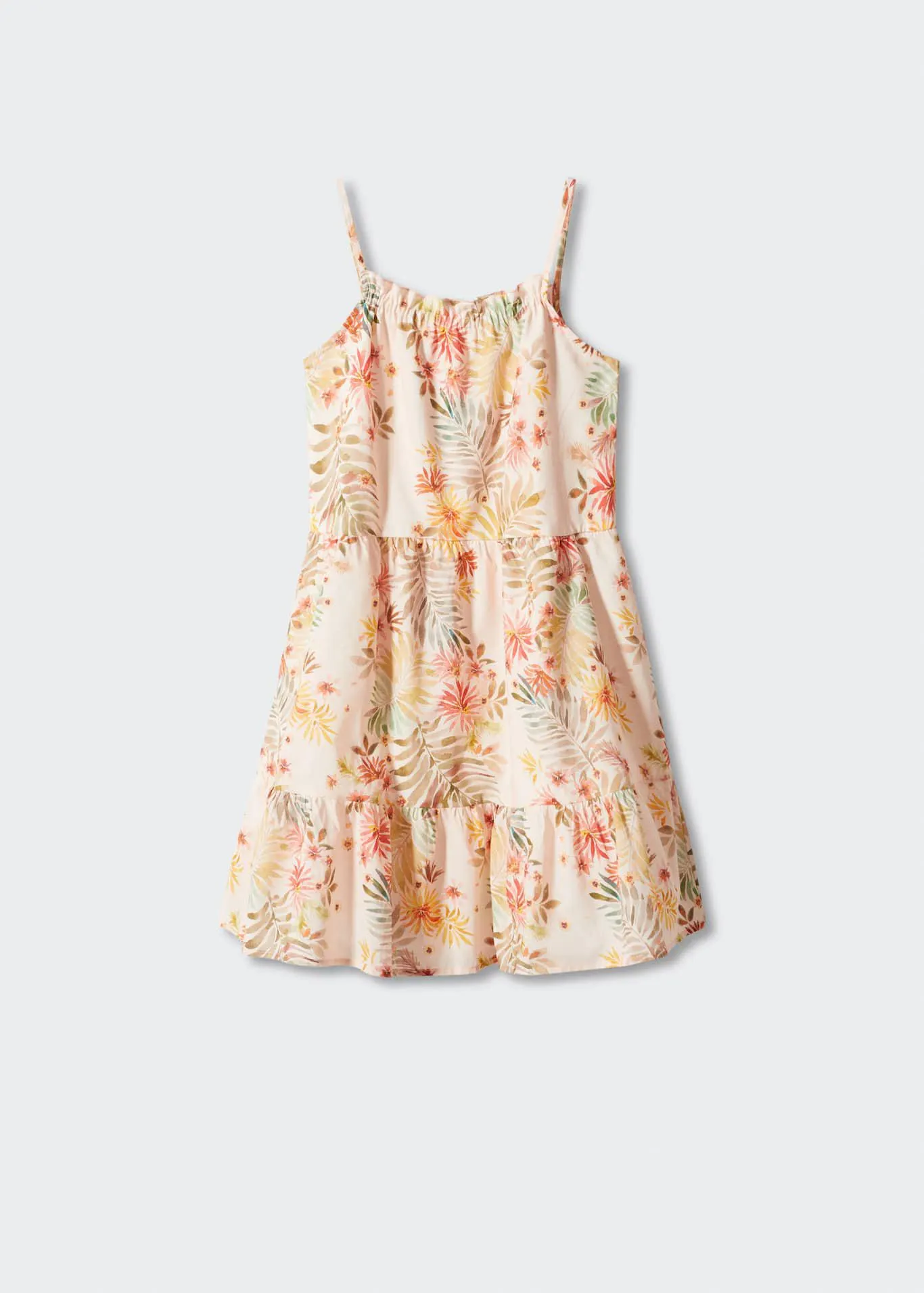 Vestido estampado hojas