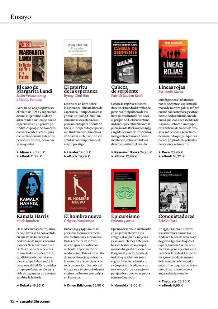 Catálogo de Casa del Libro Leer te hace único 6 de noviembre al 30 de noviembre 2024 - Página 12