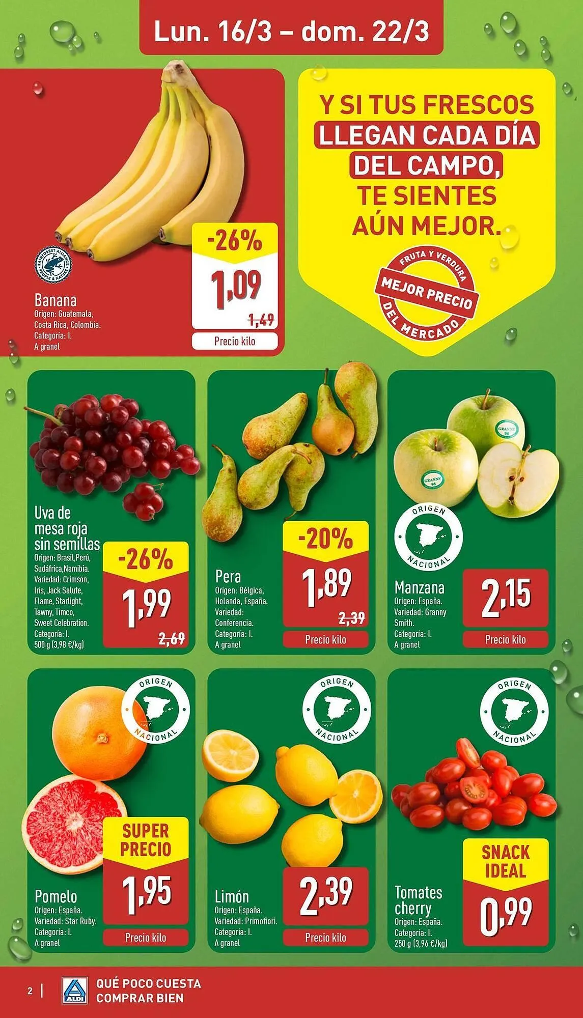 Catálogo de Folleto ALDI 16 de marzo al 22 de marzo 2026 - Página 2