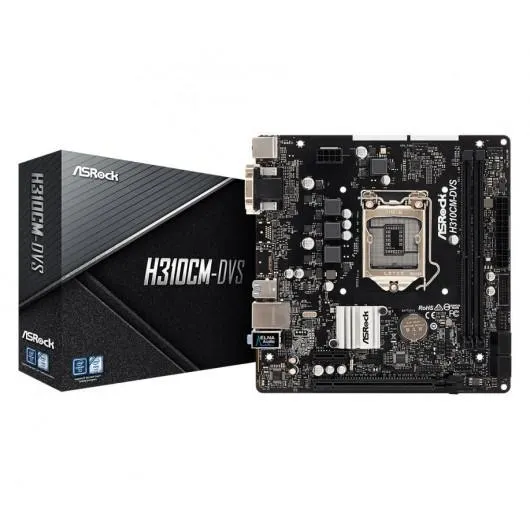 PLACA BASE 1151 ASROCK H310CM-DVS mATX/2XDDR4/HDM
