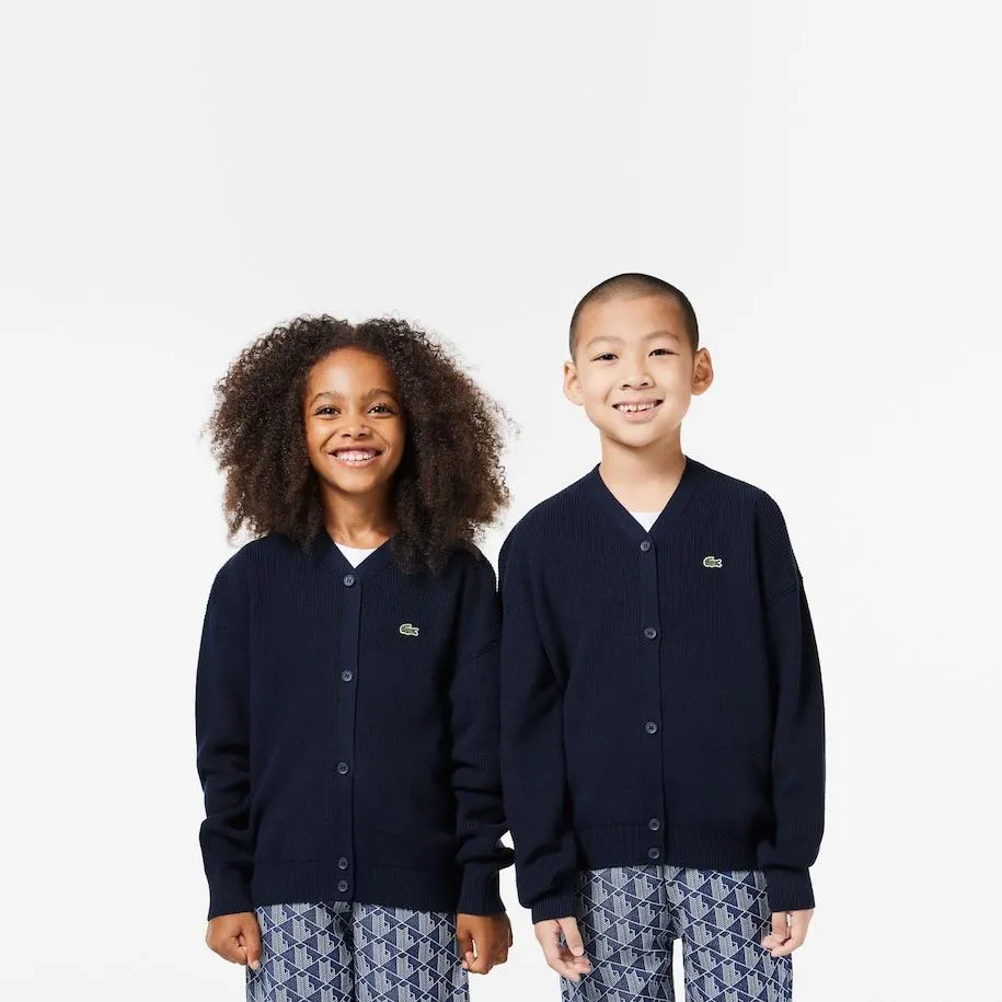 Chaqueta de niño Lacoste con detalles de la marca a contraste