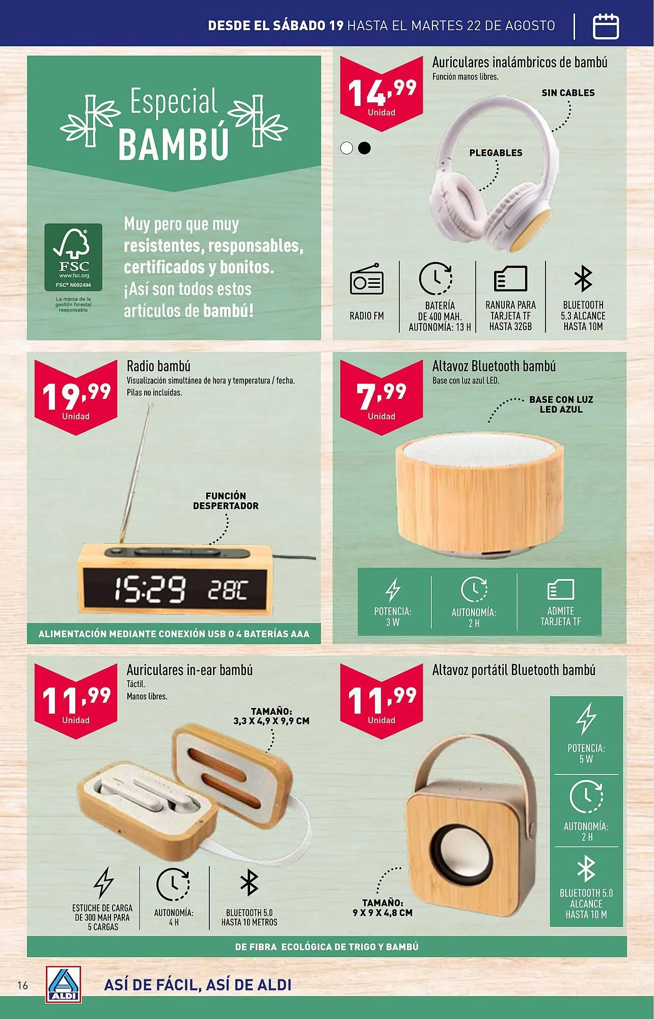 Catálogo de Folleto ALDI 16 de agosto al 22 de agosto 2023 - Página 16