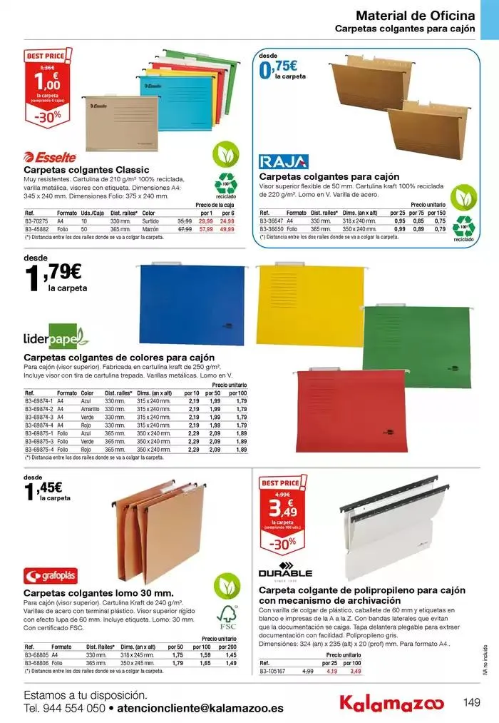 Catálogo de Staples Kalamazoo Catálogo General 9 de enero al 30 de septiembre 2025 - Página 149