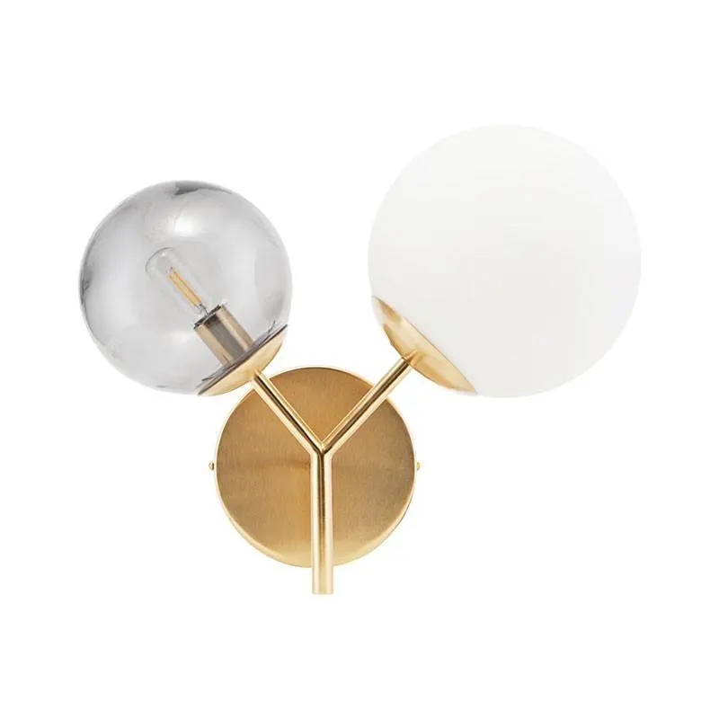Twice wall lamp, bronze