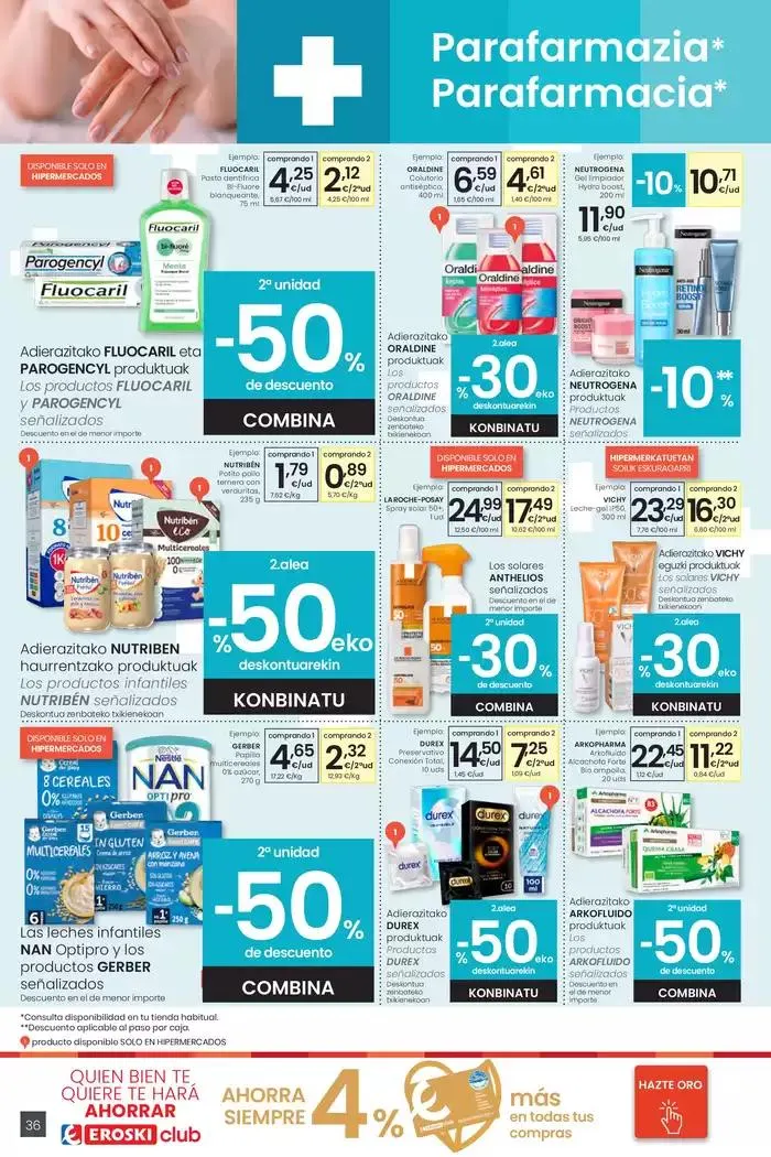 Catálogo de AUKERA OFERTA HIPERMERKATUAK EROSKI 15 de mayo al 27 de mayo 2025 - Página 36
