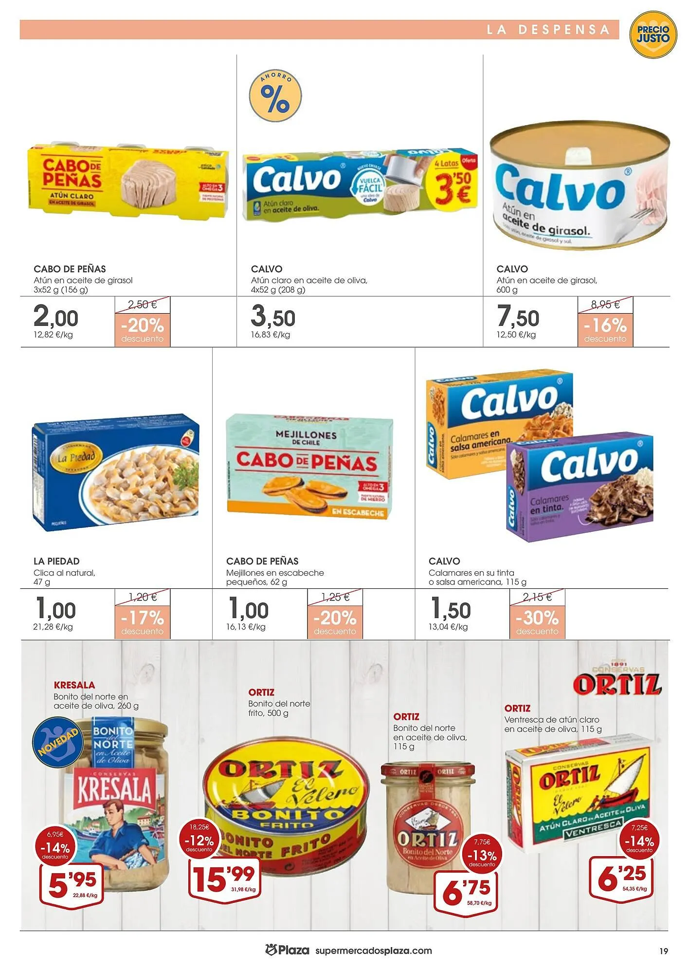 Catálogo de Folleto Supermercados Plaza 8 de mayo al 28 de mayo 2025 - Página 19