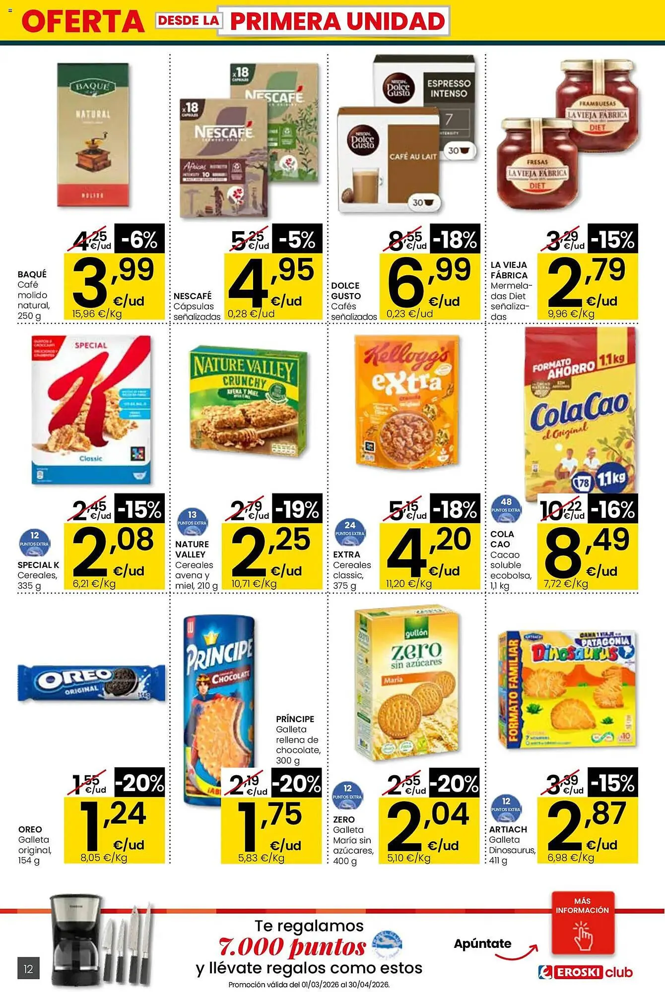 Catálogo de Folleto Eroski 26 de marzo al 15 de abril 2026 - Página 12