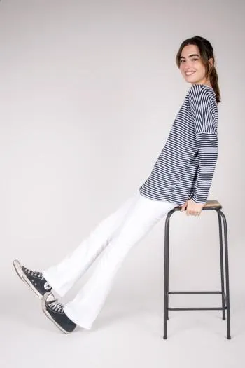 PANTALON CAMPANA BLANCO