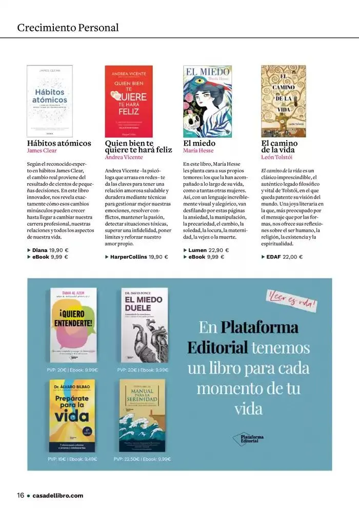 Catálogo de Casa del Libro Leer te hace único 6 de noviembre al 30 de noviembre 2024 - Página 16