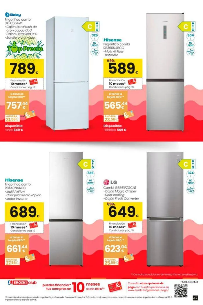 Catálogo de Vive el verano HIPERMERCADOS EROSKI 13 de junio al 10 de julio 2024 - Página 47