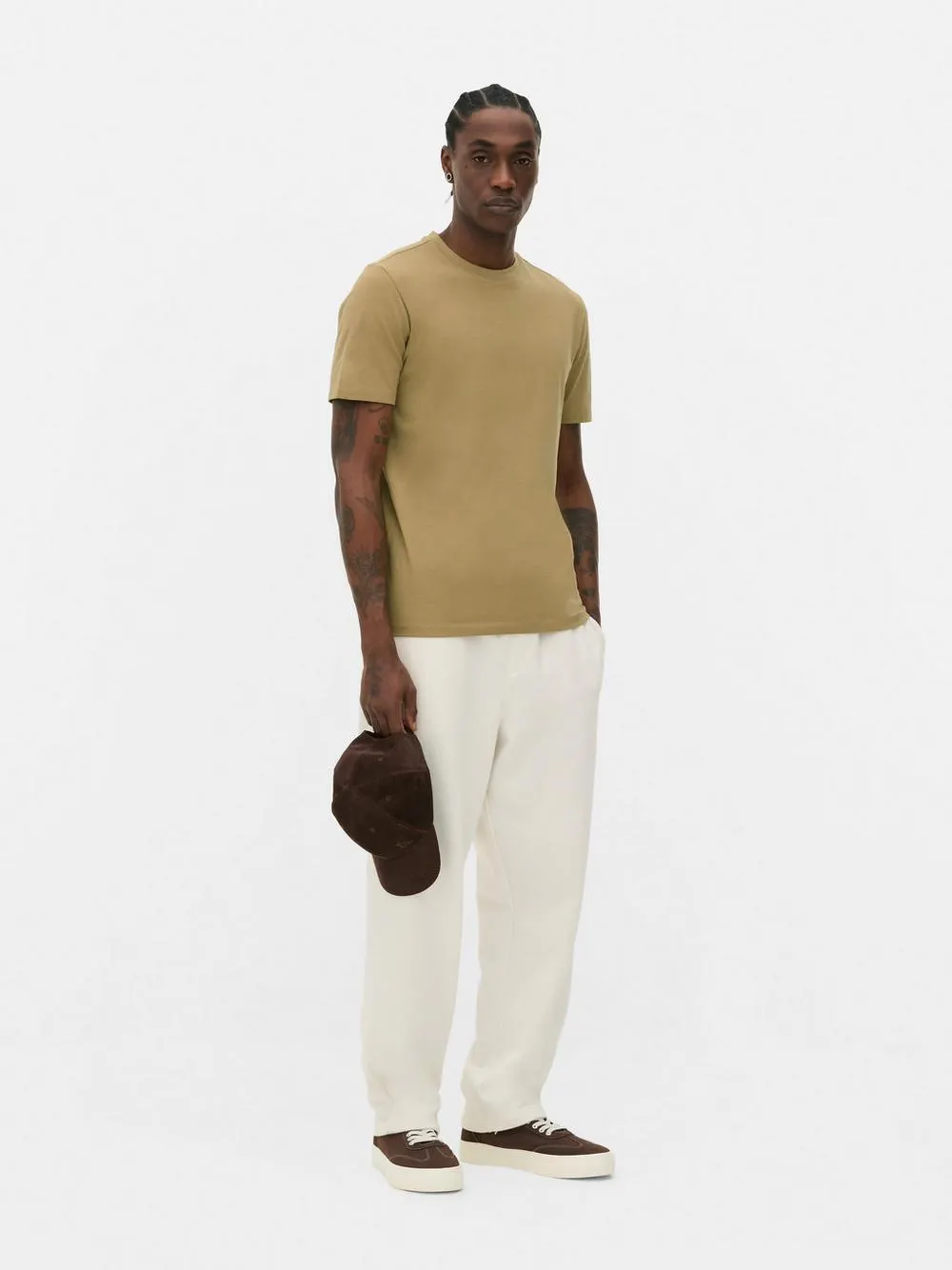 Camiseta de algodón entallada