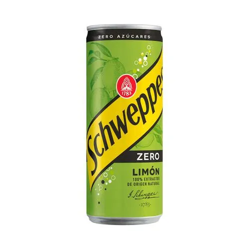 SCHWEPPES ZERO Refresco de limón lata de 33 cl.