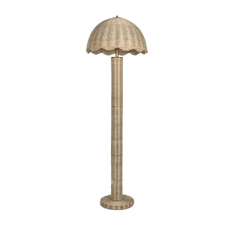 Rattan floor lamp 165cm