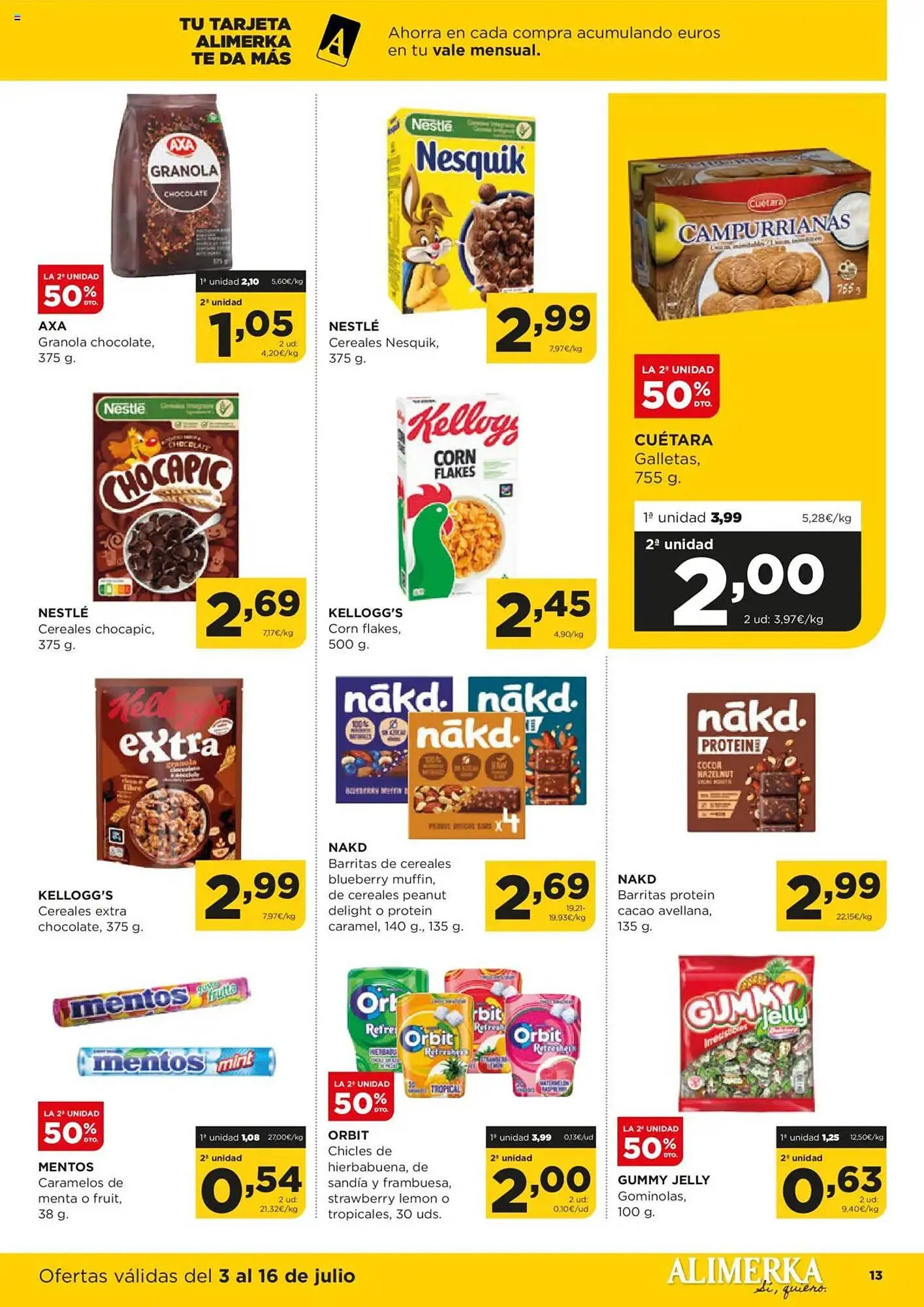 Catálogo de Folleto Alimerka 3 de julio al 16 de julio 2025 - Página 14