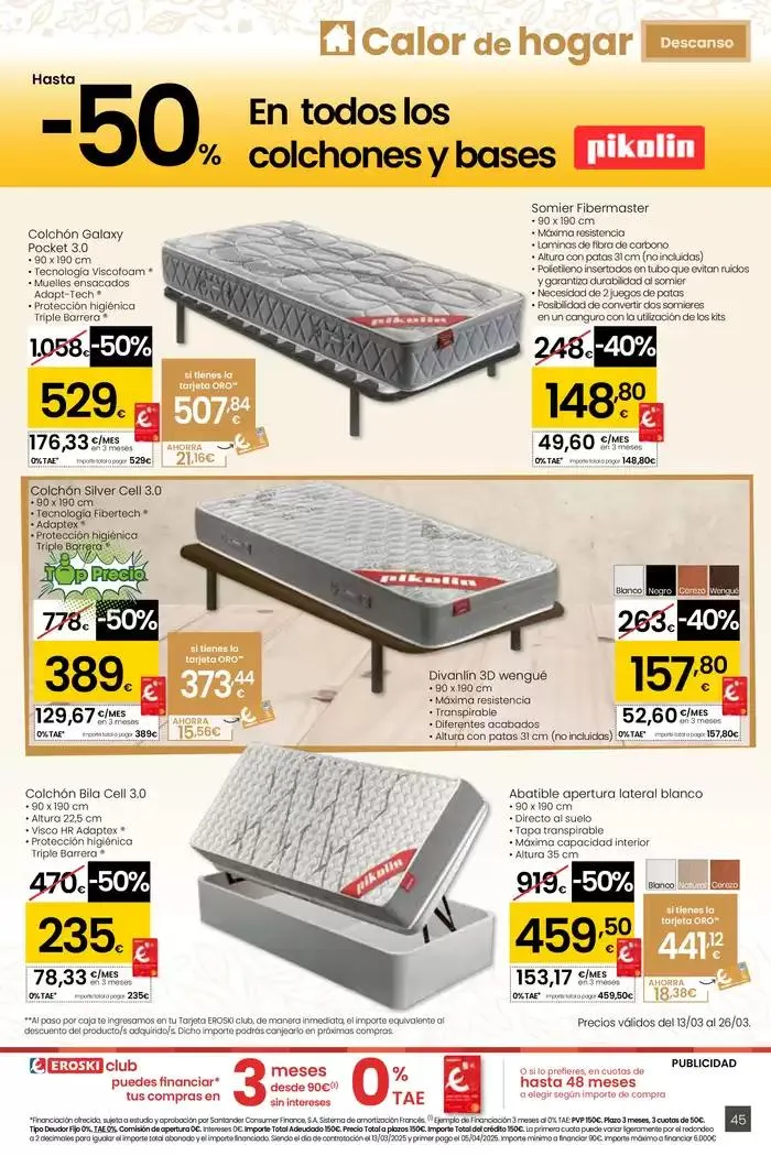 Catálogo de Precio más bajo HIPERMERCADOS EROSKI 13 de marzo al 26 de marzo 2025 - Página 45