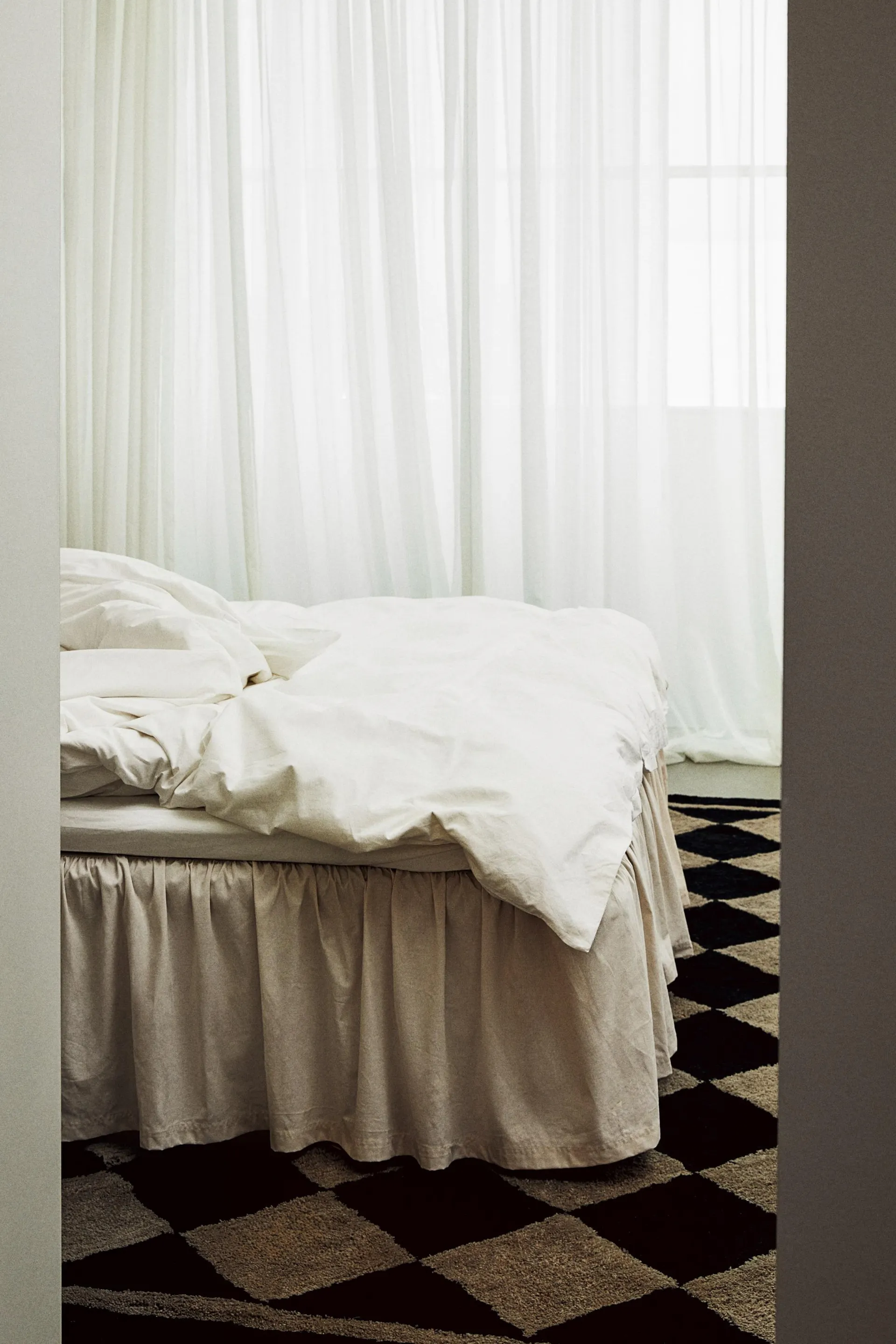 Cubrecanapé individual en mezcla de algodón