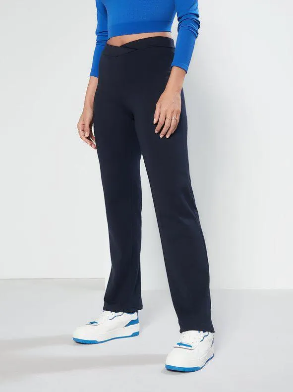 Legging de pernera ancha punto elástico