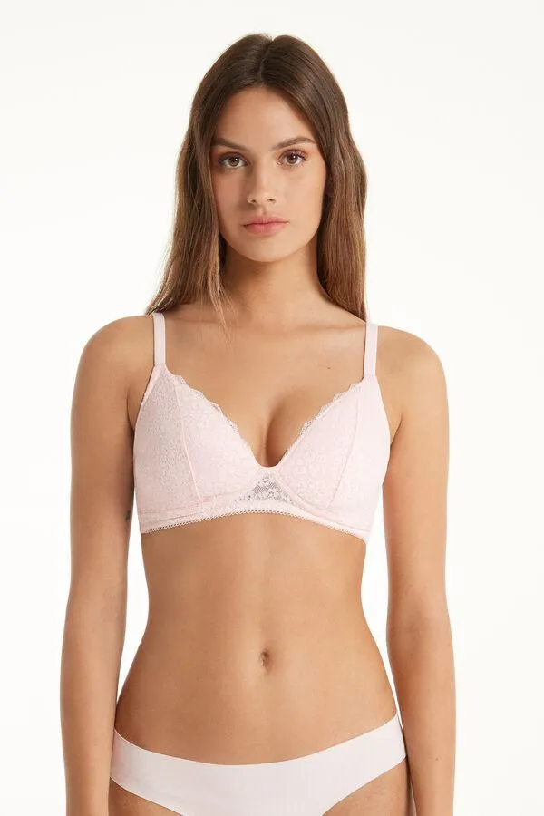 Sujetador Triángulo de Encaje Con Relleno Ligero Warsaw