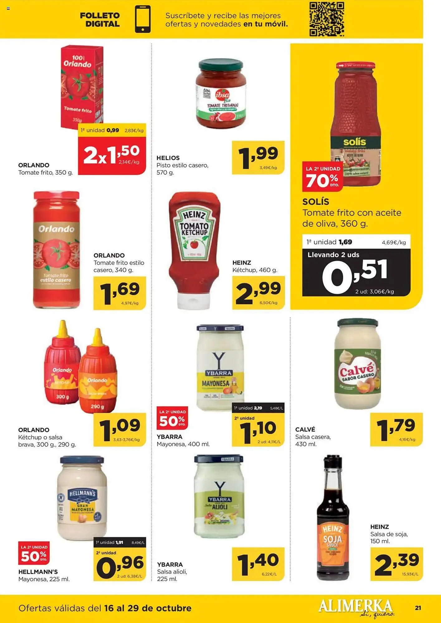 Catálogo de Folleto Alimerka 16 de octubre al 29 de octubre 2025 - Página 21