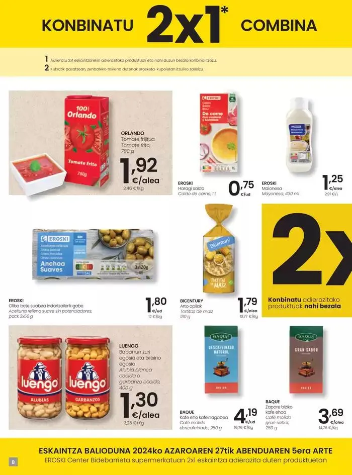 Catálogo de Nueva apertura EROSKI Center Bidebarrieta 27 de noviembre al 5 de diciembre 2024 - Página 8