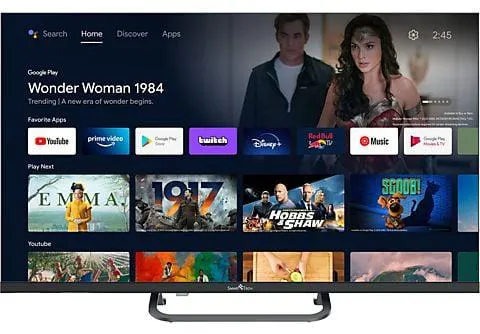 Android LED TV 32" - 32HA20V3 SMART TECH, HD, Quad-core, Smart TV, DVB-T2 (H.265)Sí, Negro