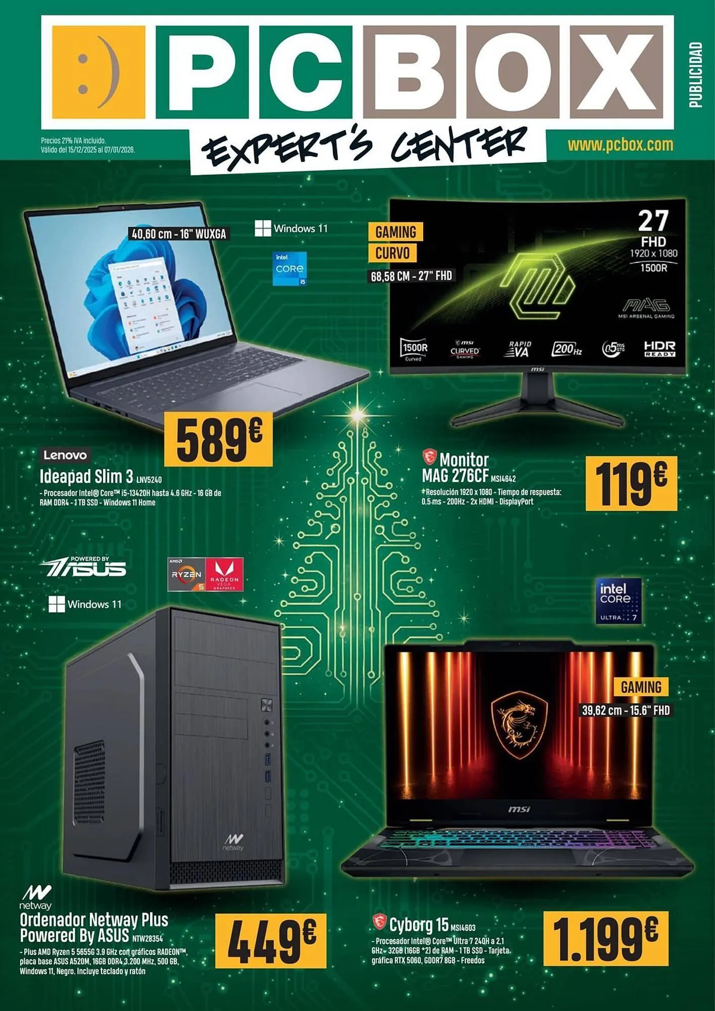 Catálogo de Catálogo PCBox 15 de diciembre al 7 de enero 2026 - Página 1