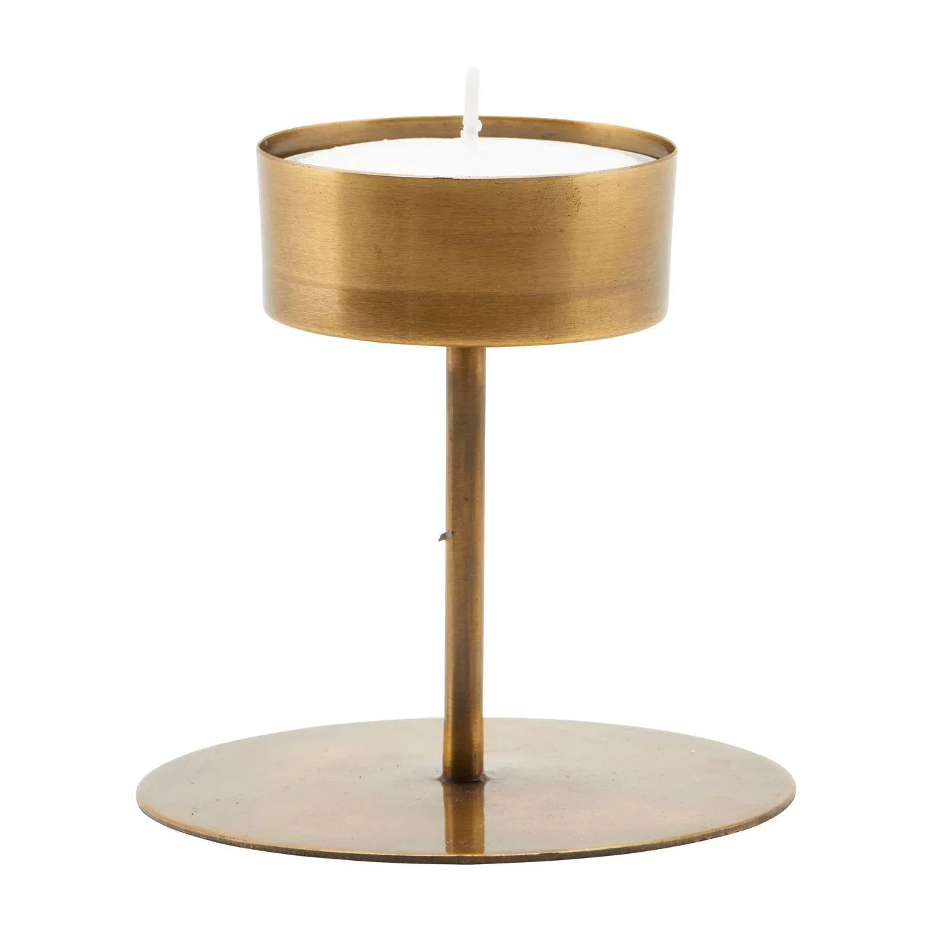 Candelabro Anit latón antiguo