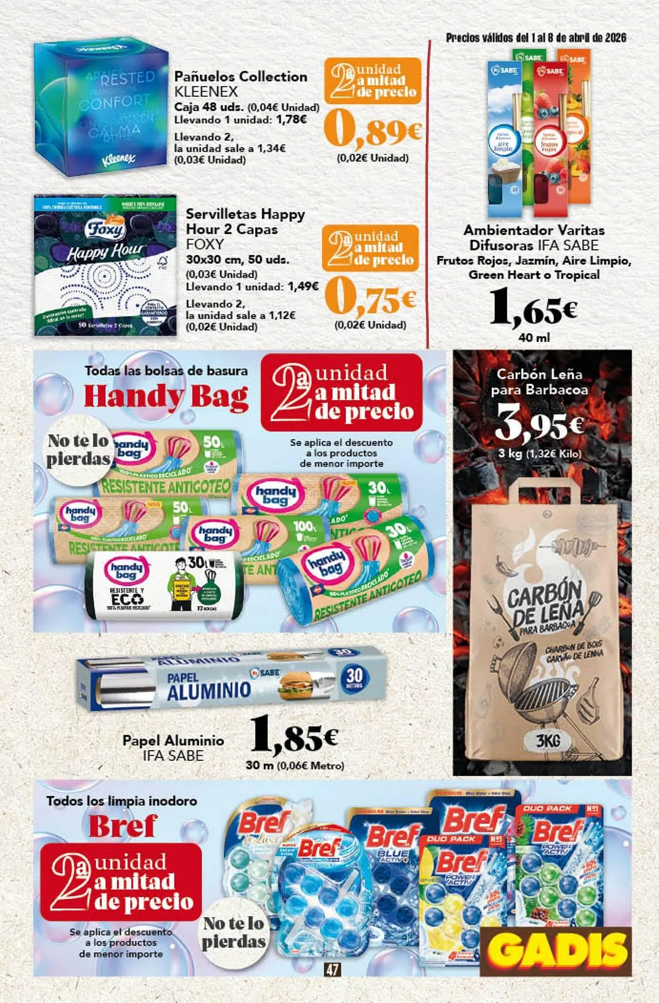 Catálogo de Folleto Gadis 1 de abril al 8 de abril 2026 - Página 47