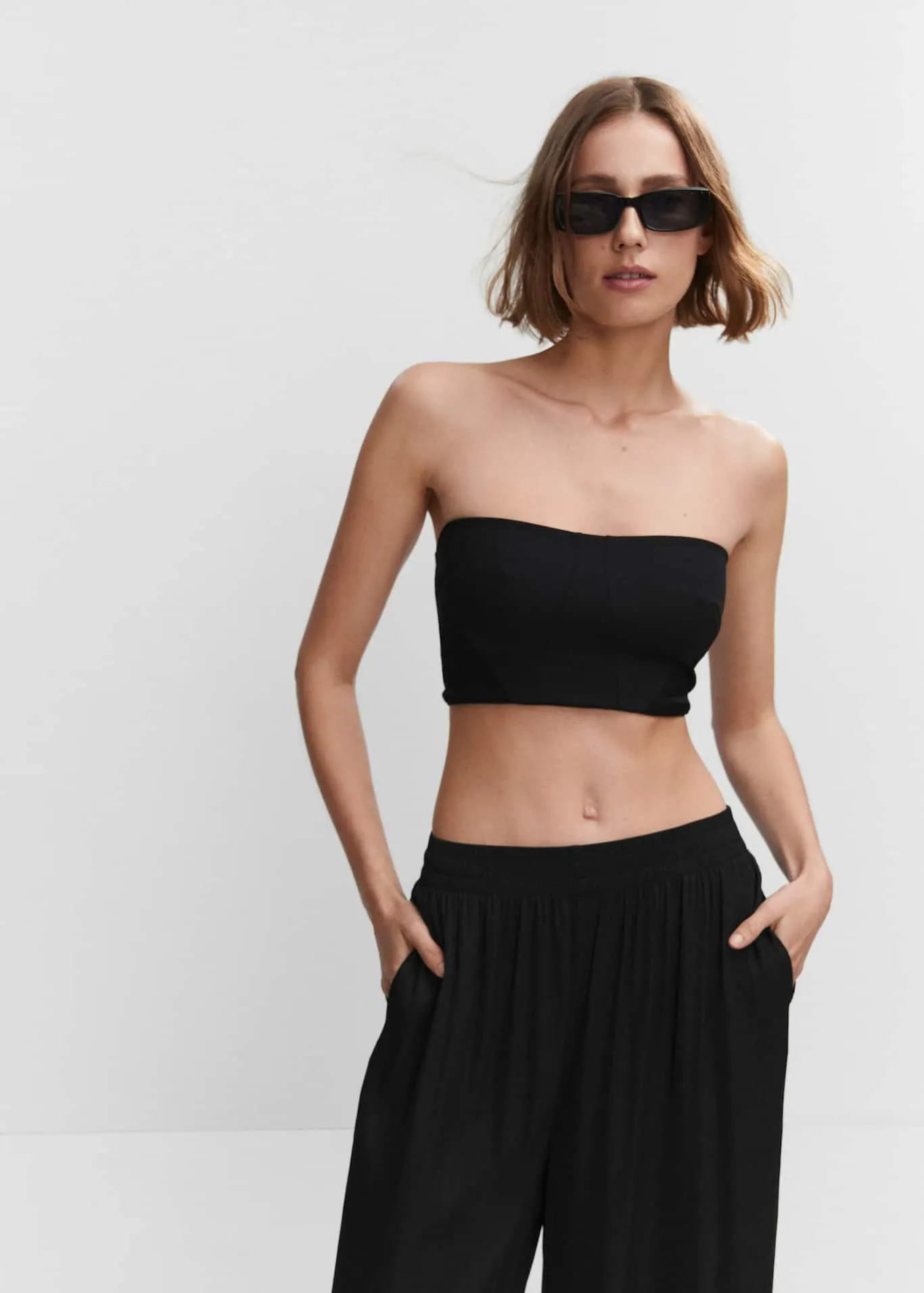 Pantalón palazzo tiro bajo