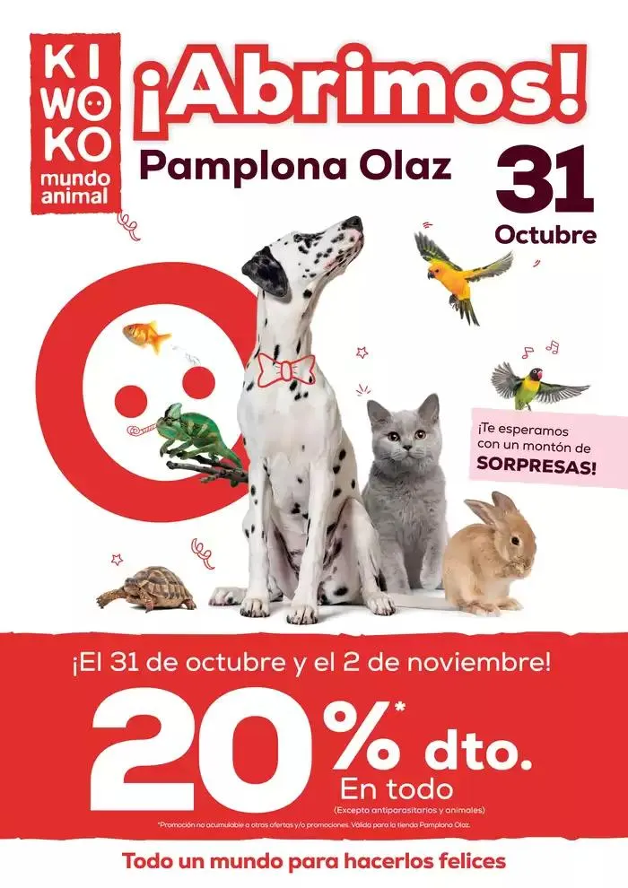 Catálogo de ¡Abrimos! KIWOKO Pamplona Olaz 31 de octubre al 27 de noviembre 2024 - Página 1